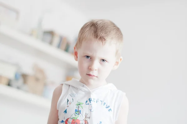 Little angry boy — Stock Photo, Image