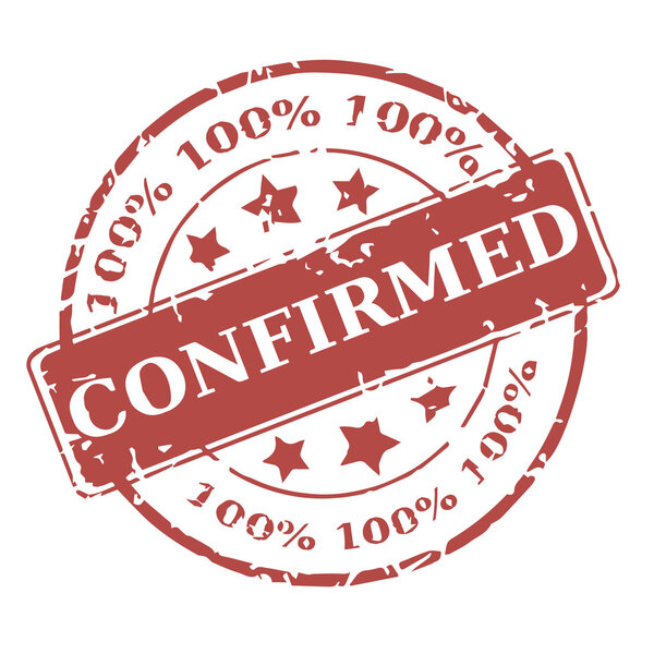 Vector round stamp Confirmed