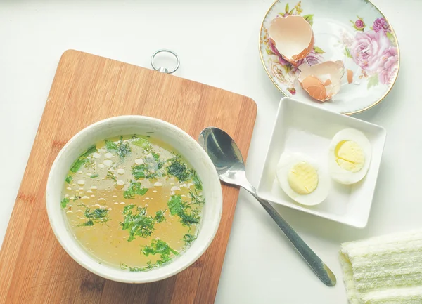 Sopa de pollo —  Fotos de Stock