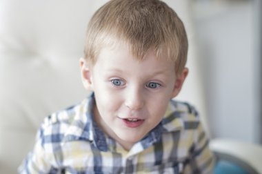 Little child wondering