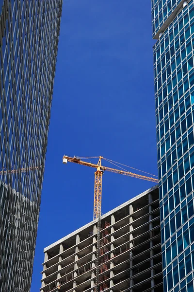 Uppförande av ny byggnad — Stockfoto