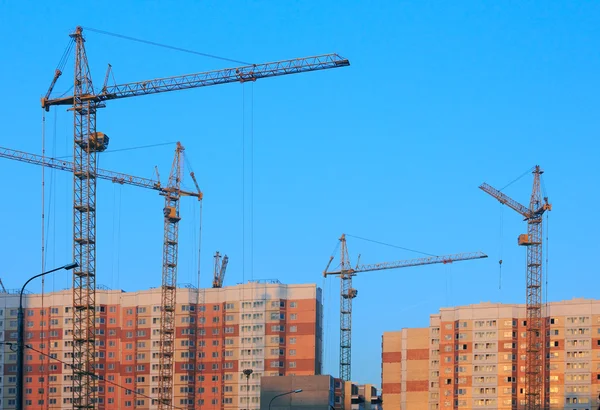 Lägenhet hus konstruktion — Stockfoto