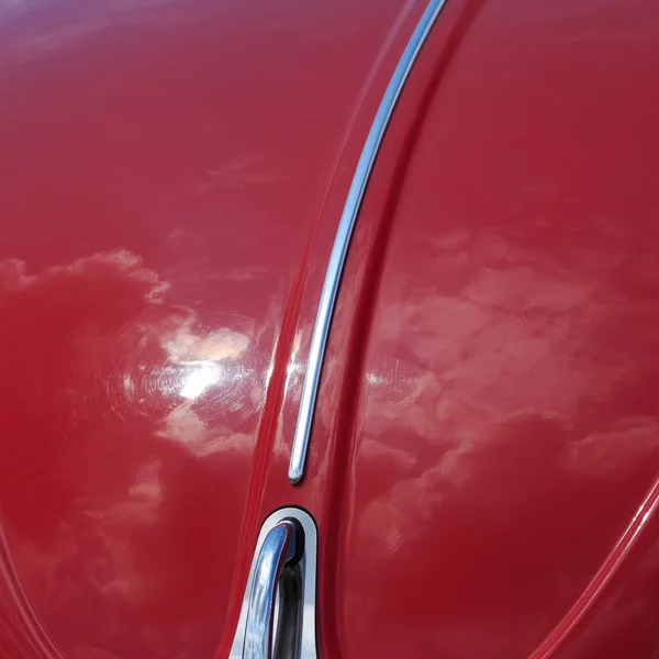 Reflection in car hood — Stock Photo, Image