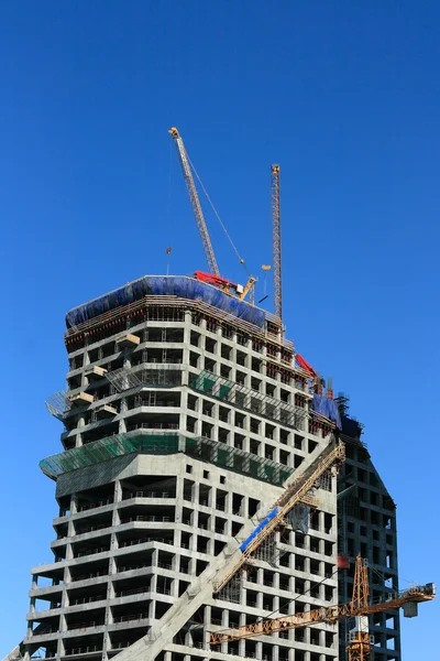 Construction du bâtiment de la tour — Photo