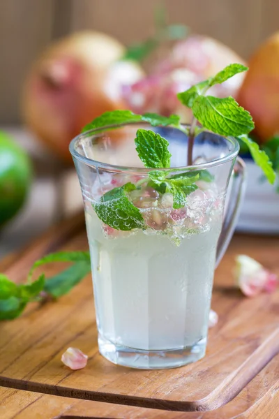 Lime juice with Pomegranate — Stock Photo, Image