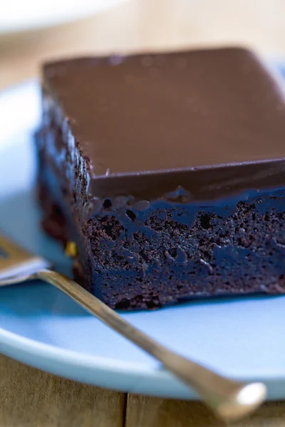 Chocolate fudge cake — Stock Photo, Image