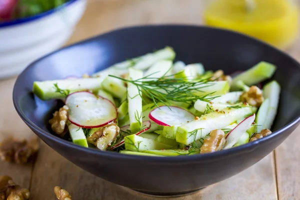 Apple with walnut salad — Stock Photo, Image
