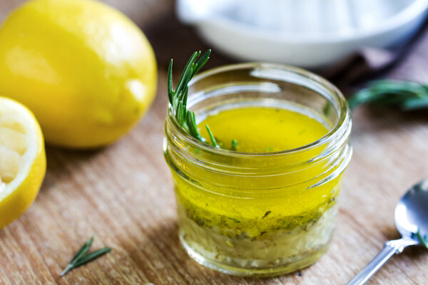 Rosemary and garlic lemon salad dressing
