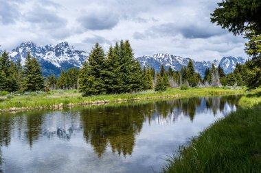 Grand Tetons NP, Wyoming 'in manzarası