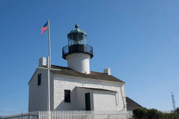 Vuurtoren Van Old Point Loma San Diego Californië — Stockfoto