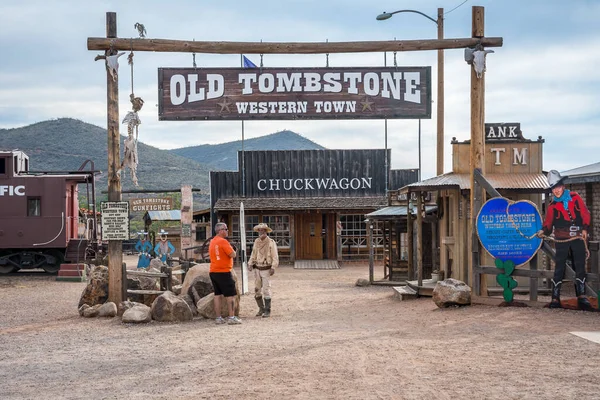 Tombstone Usa November 2019 Welcoming Signboard Entry Point City — Stock Photo, Image