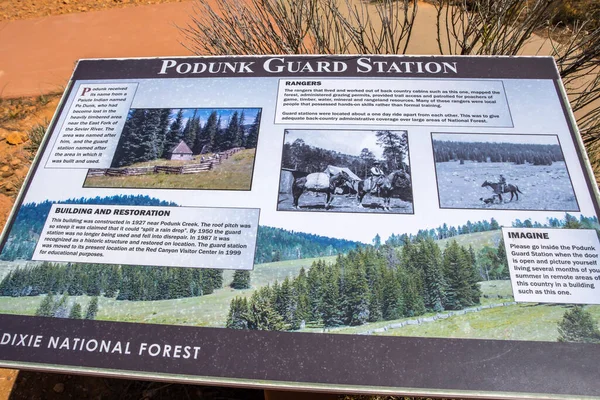 Dixie National Forest Usa 2020年5月24日 Podunk Guard Station — ストック写真