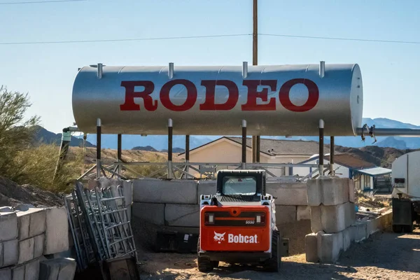 Rodeo Grounds Estados Unidos Enero 2020 Una Señalización Acogedora Punto —  Fotos de Stock