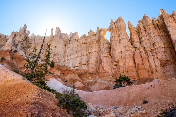 Natural Rock Formation Red Rocks Hoodoos Bryce Canyon National Park — Stock Photo, Image