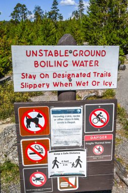 Yellowstone NP, WY, ABD - 7 Ağustos 2020: