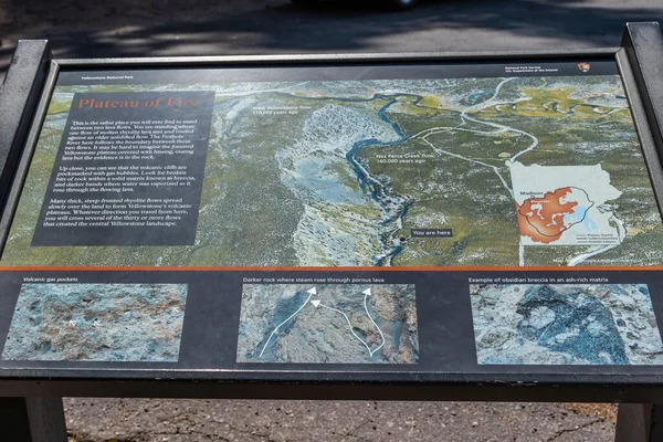 Yellowstone Usa Augustus 2020 Het Vuurplateau — Stockfoto