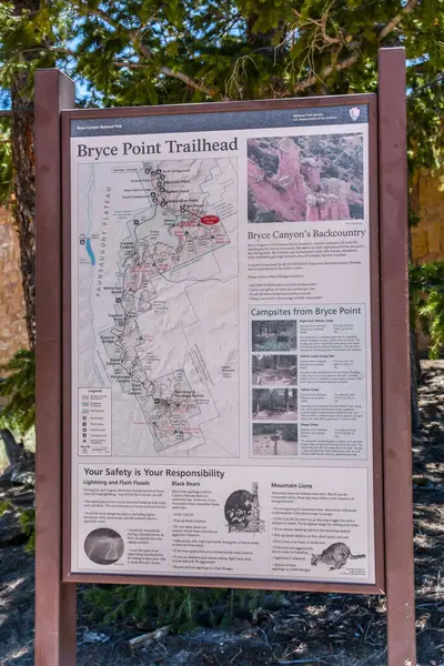 Bryce Canyon Usa Maggio 2020 Bryce Point Mountain Trailhead — Foto Stock