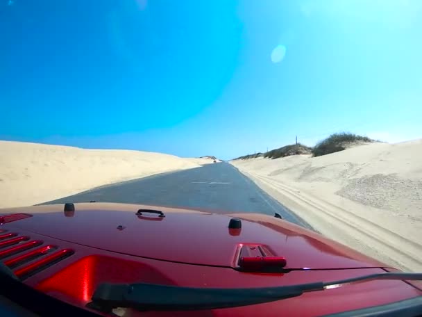 Long Chemin Long Route Allant South Padre Island Texas — Video