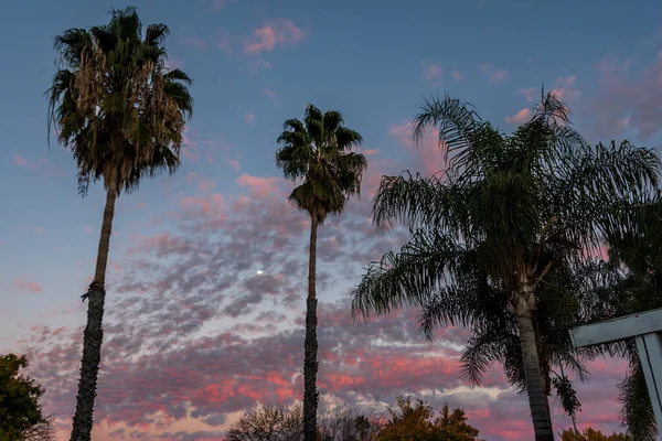 Dramatic Vibrant Sunset Scenery Lake Elsinore California — Stock Photo, Image