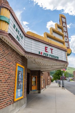 Anaconda, MT, USA - July 4, 2020: The Washoe Theater clipart