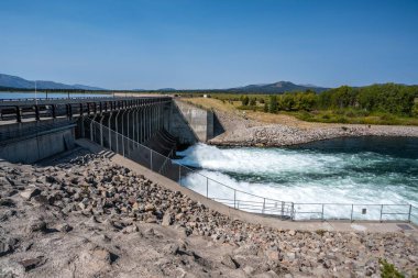 Grand Teton, WY, ABD - 5 Eylül 2020 Jackson Gölü Barajı