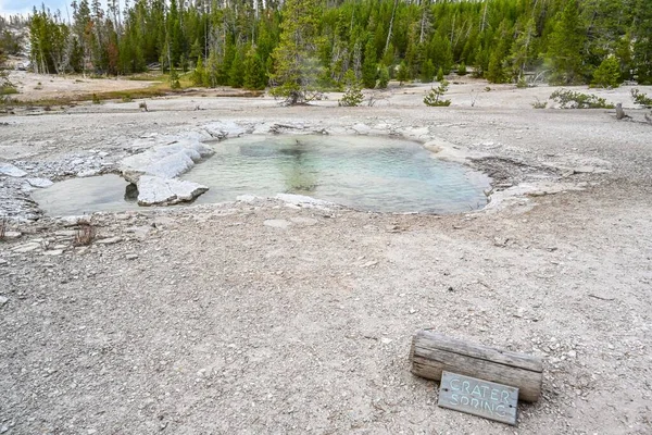 Yellowstone Estados Unidos Agosto 2020 Primavera Del Cráter — Foto de Stock