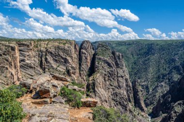 Colorado 'daki Gunnison Ulusal Parkı' nın Kara Kanyonu
