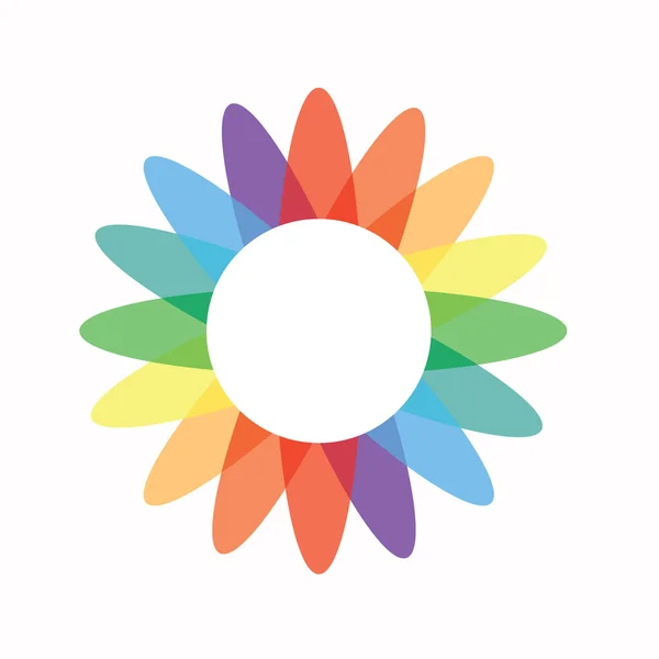 Logo icono de flor — Vector de stock