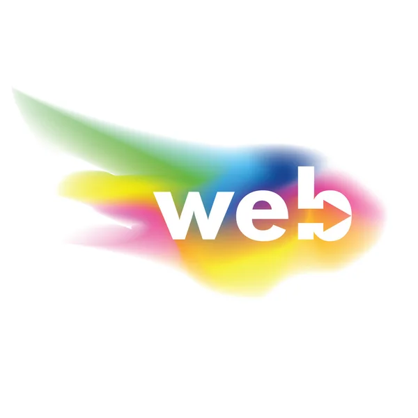 Web di logo, Internet — Vettoriale Stock