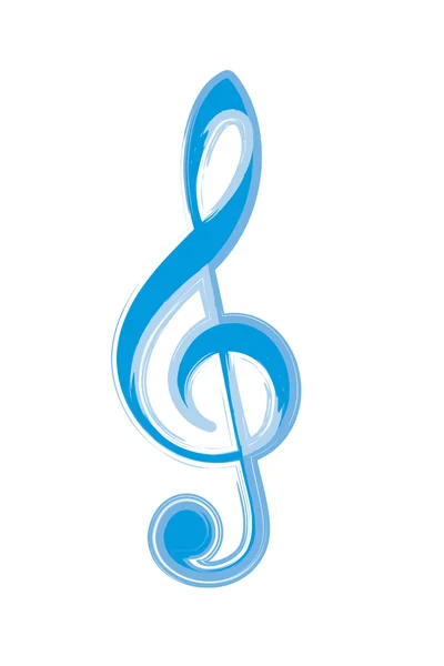 Logo  treble clef — Stock Vector