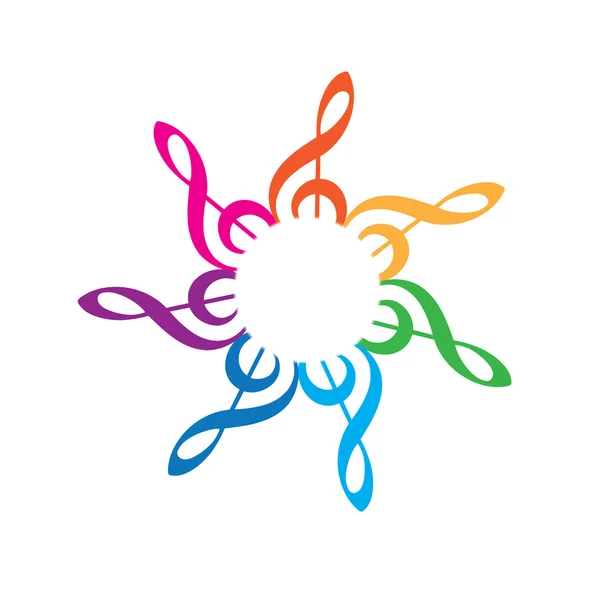 Logo-Musikwettbewerb für Kinder — Stockvektor