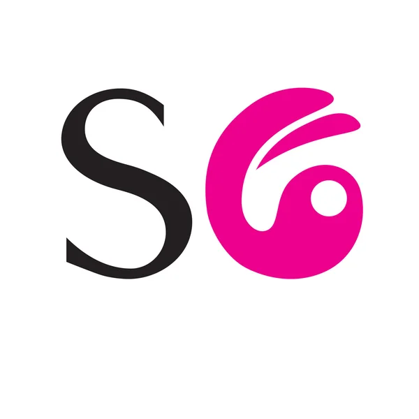 Modern Logo rabbit icon — Stock Vector