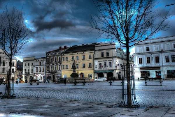 Cieszyn Polonia Noviembre 2020 Plaza Del Mercado Principal Cieszyn Polonia — Foto de Stock