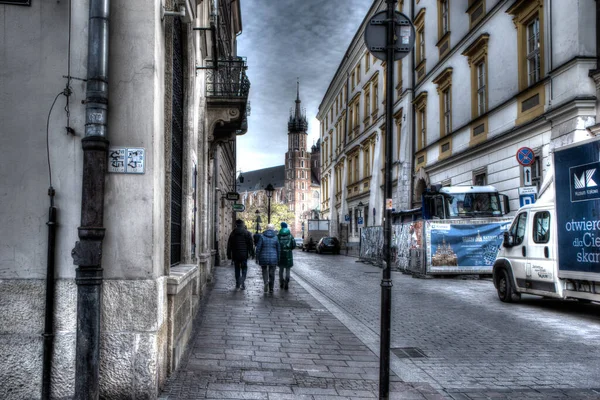 Cracovia Polonia Noviembre 2020 Cracovia Centro Ciudad Durante Pandemia Finales — Foto de Stock