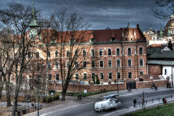 Cracóvia Polônia Novembro 2020 Centro Cidade Cracóvia Durante Pandemia Final — Fotografia de Stock