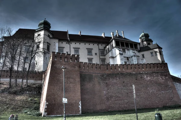 Cracovia Polonia 2020 Castello Reale Castello Wawel Wawel Durante Pandemia — Foto Stock
