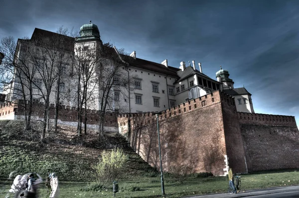 Cracovie Pologne 2020 Château Royal Château Wawel Wawel Pendant Pandémie — Photo