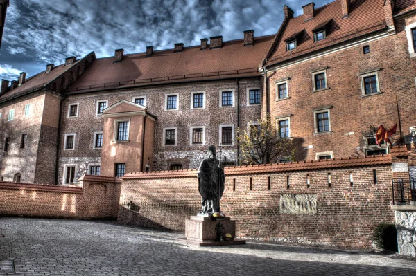 Cracovie Pologne 2020 Château Royal Château Wawel Wawel Pendant Pandémie — Photo