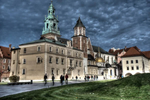 Krakkó Lengyelország 2020 Királyi Vár Wawel Kastélyban Wawel Járvány Idején — Stock Fotó