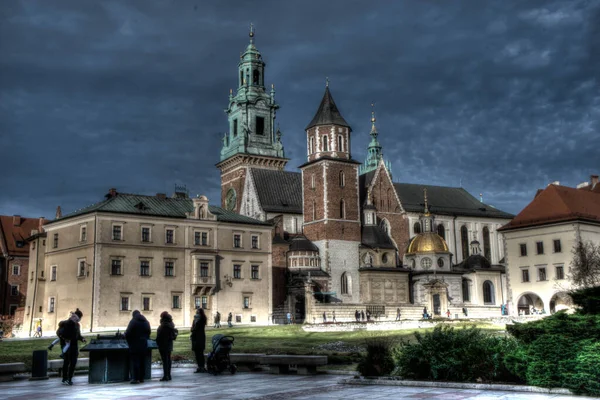 Cracovie Pologne 2020 Château Royal Château Wawel Wawel Pendant Pandémie — Photo