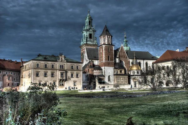 Cracóvia Polónia 2020 Castelo Real Castelo Wawel Wawel Durante Pandemia — Fotografia de Stock