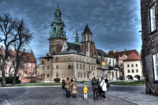 Cracóvia Polónia 2020 Castelo Real Castelo Wawel Wawel Durante Pandemia — Fotografia de Stock