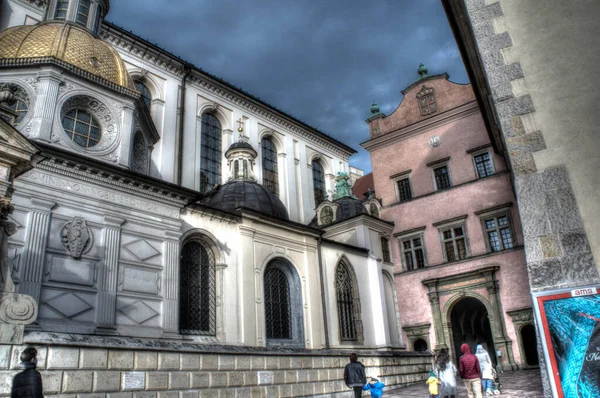 Cracovia Polonia 2020 Castillo Real Castillo Wawel Wawel Durante Pandemia — Foto de Stock