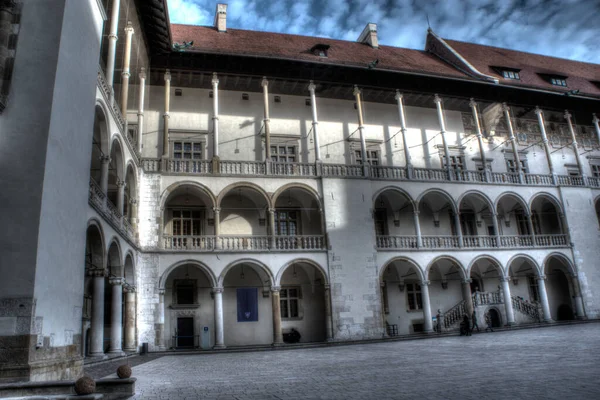 Cracovia Polonia 2020 Castillo Real Castillo Wawel Wawel Durante Pandemia — Foto de Stock