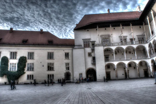 Κρακοβία Πολωνία 2020 Βασιλικό Κάστρο Στο Κάστρο Wawel Wawel Κατά — Φωτογραφία Αρχείου