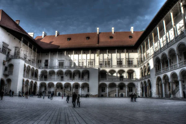 Krakov Polsko 2020 Královský Hrad Hradě Wawel Wawel Během Pandemie — Stock fotografie