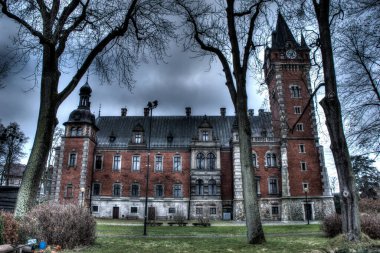 20 Aralık 2020 'de Pawniowice' deki Plawniowice Polonya ve Park Kompleksi. HDR sistemi.