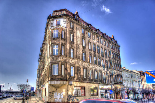 Zabrze Silesia Poland  Zabrze city center. Market square, around the railway station. Pictures taken with HDRI system.