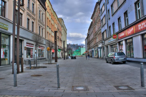 Chorzów Śląsk Polska Marca 2021 Centrum Miasta Architektura Miejska Hdr — Zdjęcie stockowe