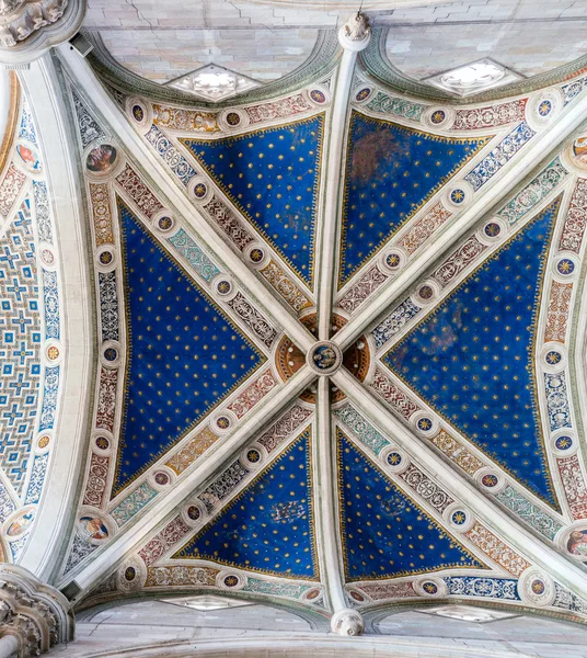 Plafond du monastère de Certosa di Pavia, Italie — Photo